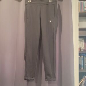 adidas Women's Black Fleece Jogger Pants M Drawstring Pockets Tapered